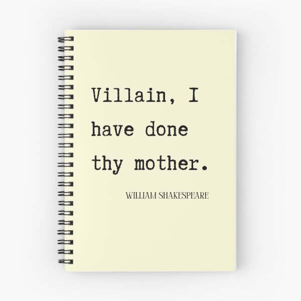 Item preview, Shakespeare Quote - done thy mother, Witty geek humor. designed and sold by superbling.