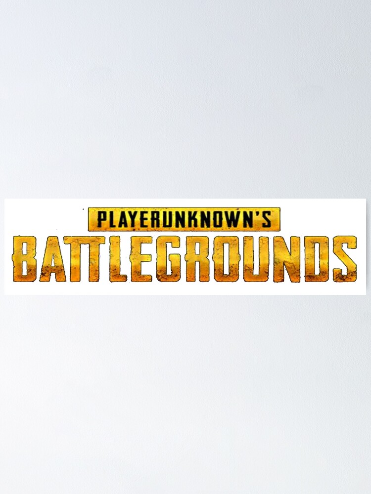 Pubg Logo Poster By Drhollowpoint Redbubble