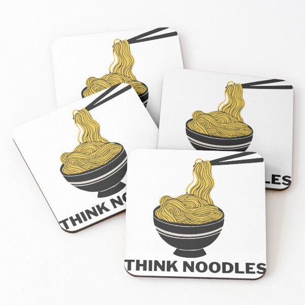 Item preview, Think noodles white bg designed and sold by Lilly Swift.