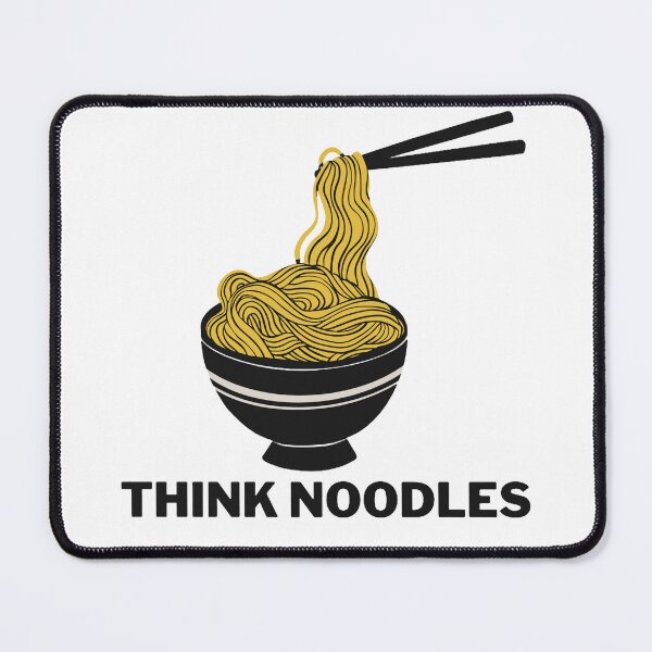 Item preview, Think noodles white bg designed and sold by Lilly Swift.