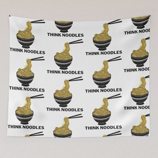 Item preview, Think noodles white bg designed and sold by Lilly Swift.