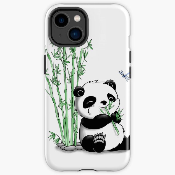 Panda mangeant du bambou Coque antichoc iPhone