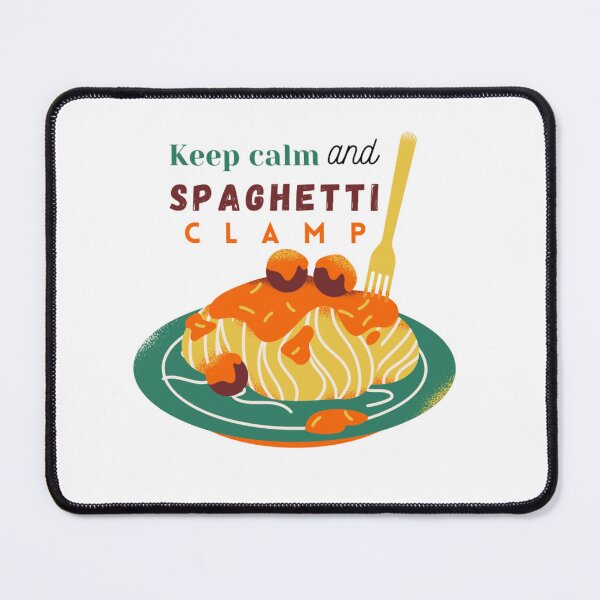 Item preview, Keep calm and spaghetti clamp designed and sold by Kristel9.
