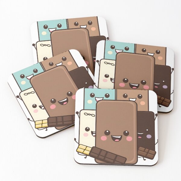 Item preview, kawaii cocholate bar family- cute and happy designed and sold by R.L cases and stickers.