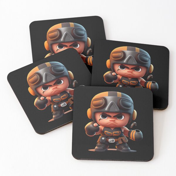 Item preview, Mini fighter cartoon designed and sold by HarriPaloma.