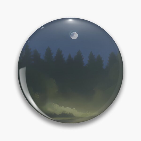 Item preview, Full moon light In Forest night designed and sold by PosterPalace.