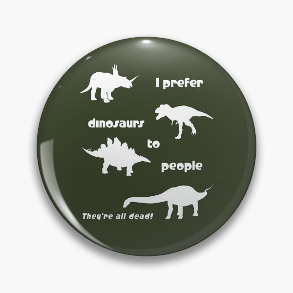 Item preview, I prefer dinosaurs to people ... (white) designed and sold by SolidEarthArt.
