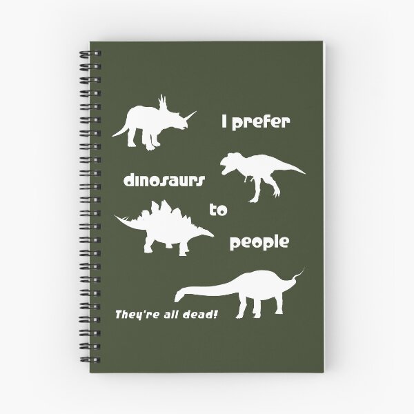 Item preview, I prefer dinosaurs to people ... (white) designed and sold by SolidEarthArt.