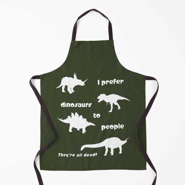 Item preview, I prefer dinosaurs to people ... (white) designed and sold by SolidEarthArt.