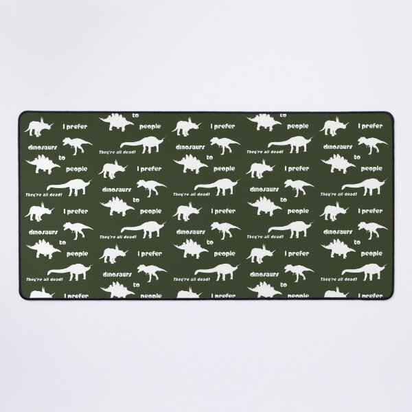 Item preview, I prefer dinosaurs to people ... (white) designed and sold by SolidEarthArt.