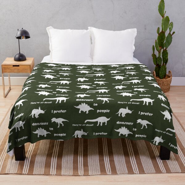 Item preview, I prefer dinosaurs to people ... (white) designed and sold by SolidEarthArt.