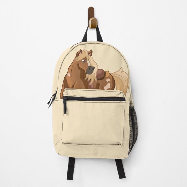 Item preview, illustration in brown tones of a cute horse with spots designed and sold by kitsuneins.