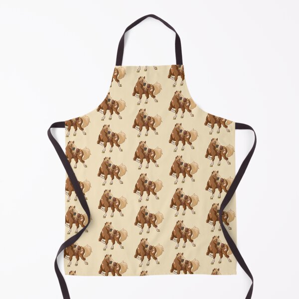 Item preview, illustration in brown tones of a cute horse with spots  designed and sold by kitsuneins.