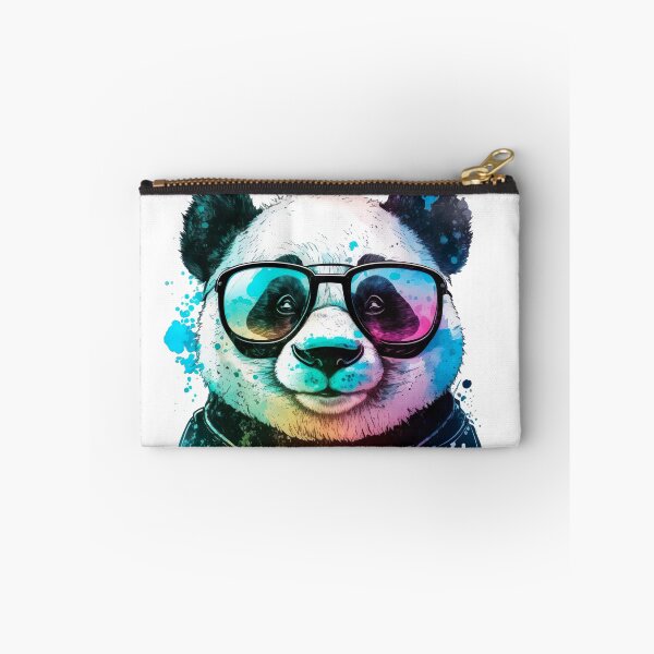 Item preview, Panda Bear with Glasses Color Mix Cool Design T-Shirt designed and sold by ArtfulAmbitions.