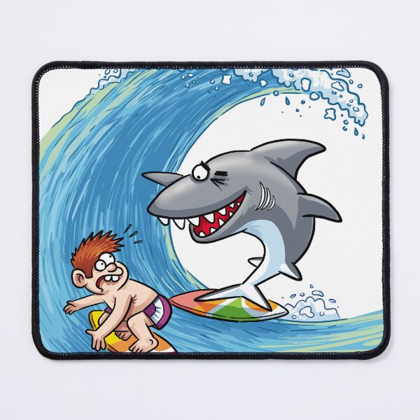 Item preview, Joker Surfer Shark With Surfer Boy designed and sold by ChickKingdom.