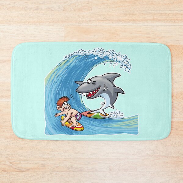 Item preview, Joker Surfer Shark With Surfer Boy designed and sold by ChickKingdom.