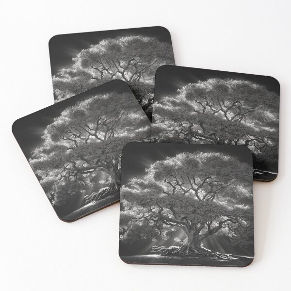Item preview, The Tree of Life in Classic Photo Realistic Black and White designed and sold by ImageVortex.
