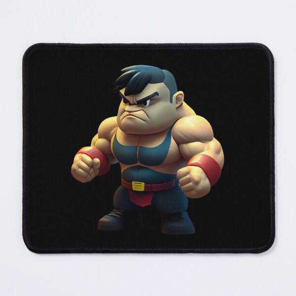 Item preview, little muscular fighter designed and sold by HarriPaloma.