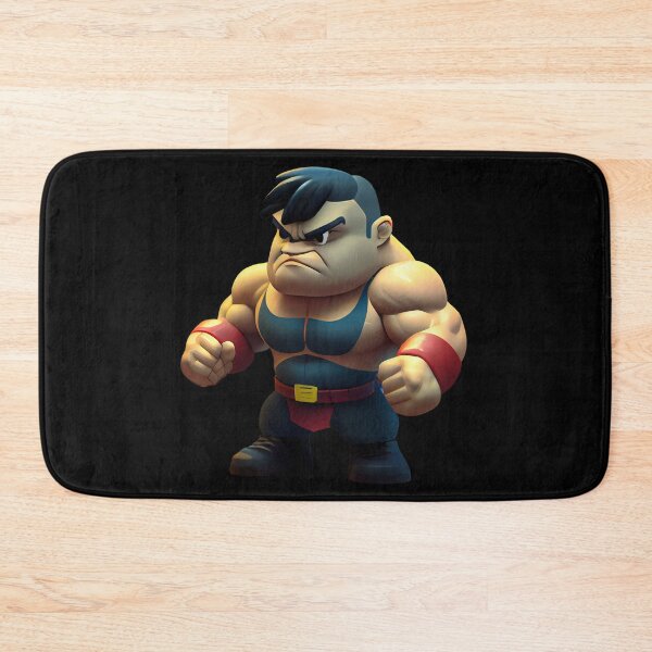 Item preview, little muscular fighter designed and sold by HarriPaloma.