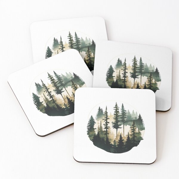 Item preview, Majestic Pines: Forest Design Sticker designed and sold by OAK231.