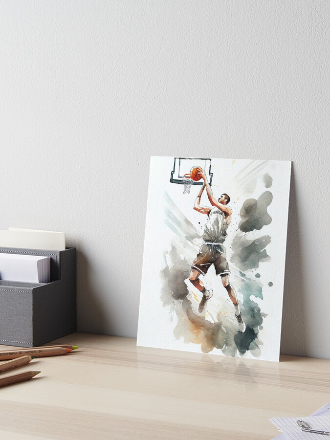 Stone wall and basketball print by Editors Choice