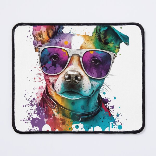 Item preview, Cute Dog with Sunglasses in Colors designed and sold by ArtfulAmbitions.