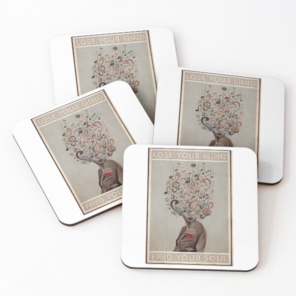 Item preview, imagining music and holding a glass of drink designed and sold by MgPrint.
