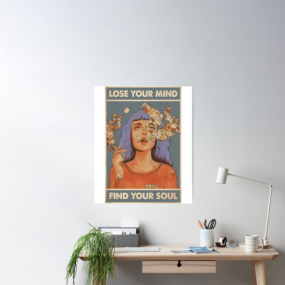 Lose Your Mind Beautiful Woman Decor Aesthetic Poster | Poster