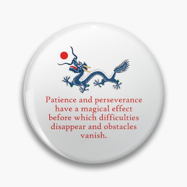Artikelvorschau, Patience And Perseverance - Perseverance Quote entworfen und verkauft von CrankyOldDude.
