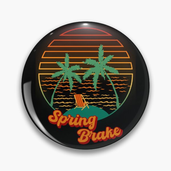 Item preview, Spring Break Retro Sunset Palm Tree Beach Ocean designed and sold by JohnnyP-Store.