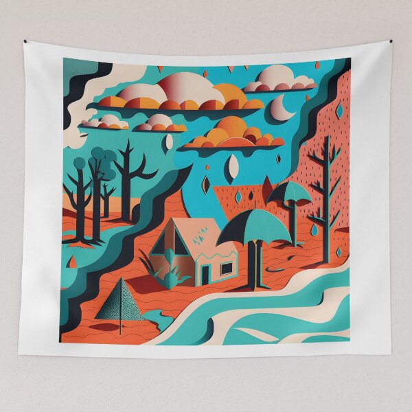 Item preview, Abstract Rainy Day designed and sold by AgitProPrints.