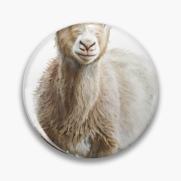 Item preview, Baby Goat Watercolor Art designed and sold by AdornWallArt.