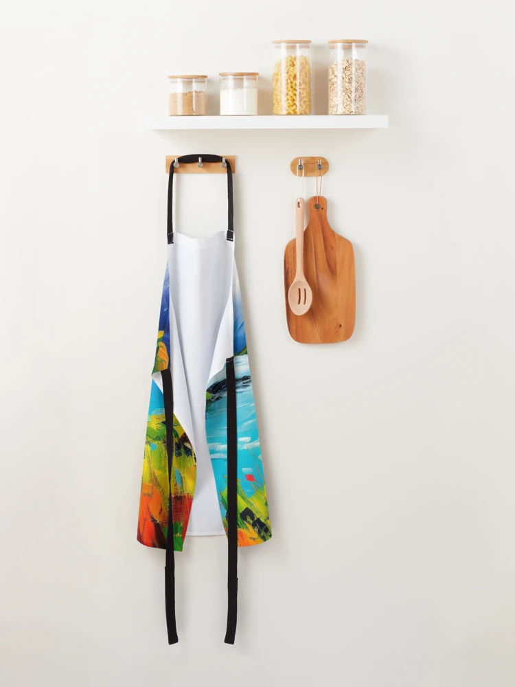 Thumbnail 2 of 6, Apron, Sun Rays designed and sold by HOMEDESIGNPRINT.