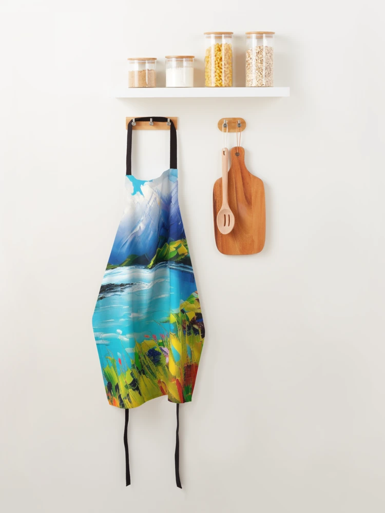 Thumbnail 4 of 6, Apron, Sun Rays designed and sold by HOMEDESIGNPRINT.