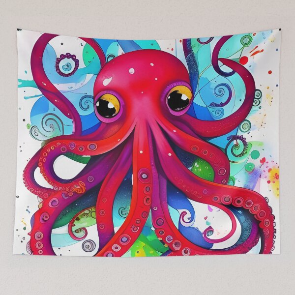 Item preview, Octopus, colorful, adorable and beautiful designed and sold by REALDesign-Shop.