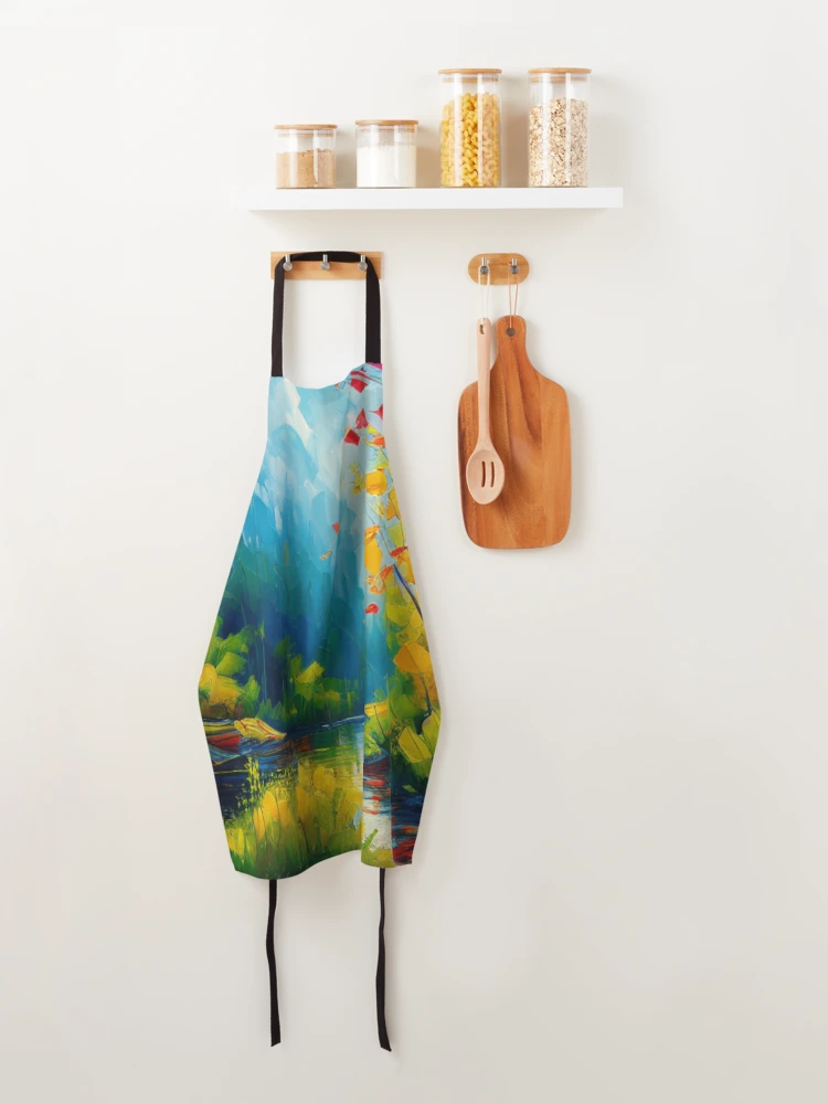 Thumbnail 4 of 6, Apron, Sun Rays designed and sold by HOMEDESIGNPRINT.