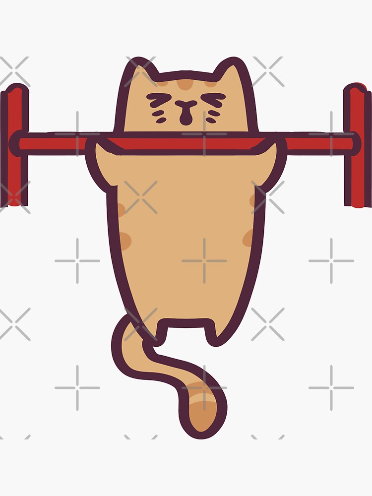 Cute Gym Rat Deadlifting Sticker for Sale by ThumboArtBumbo