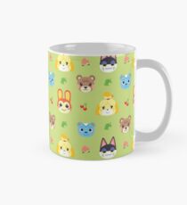 Animal Crossing Pattern - Green Classic Mug