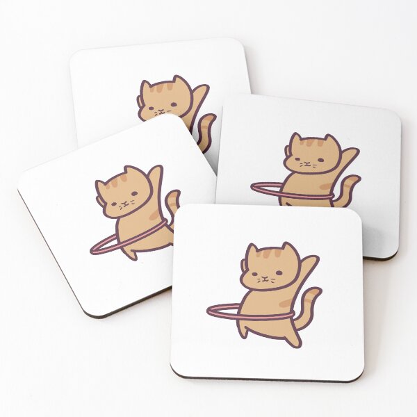 Item preview, Cute Hula Hoop Kitten designed and sold by ThumboArtBumbo.