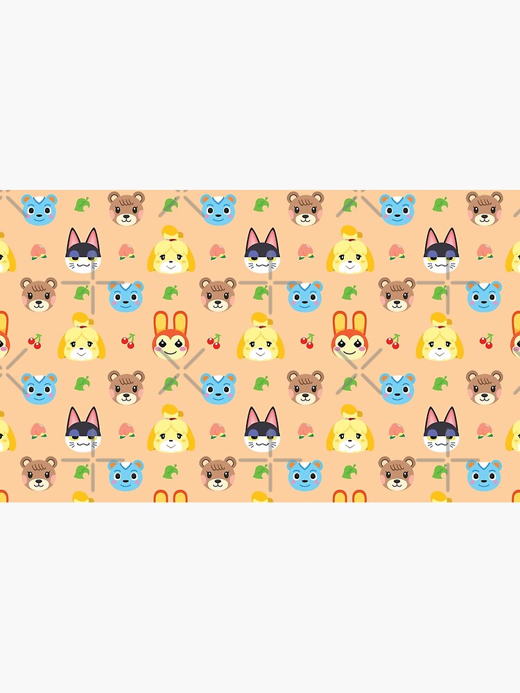 Animal Crossing Pattern - Peach by CactusCatArt