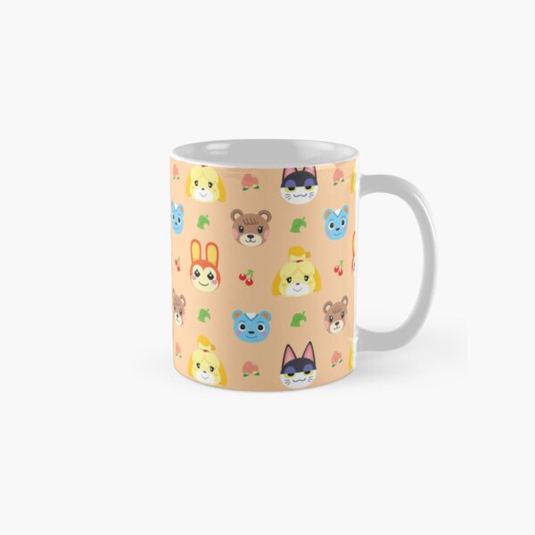 Animal Crossing Pattern - Peach Classic Mug