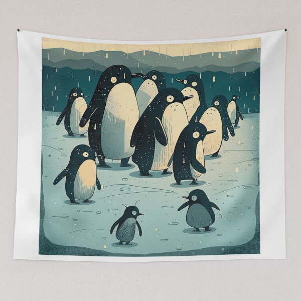Item preview, penguins on the banquise designed and sold by artyficial-.