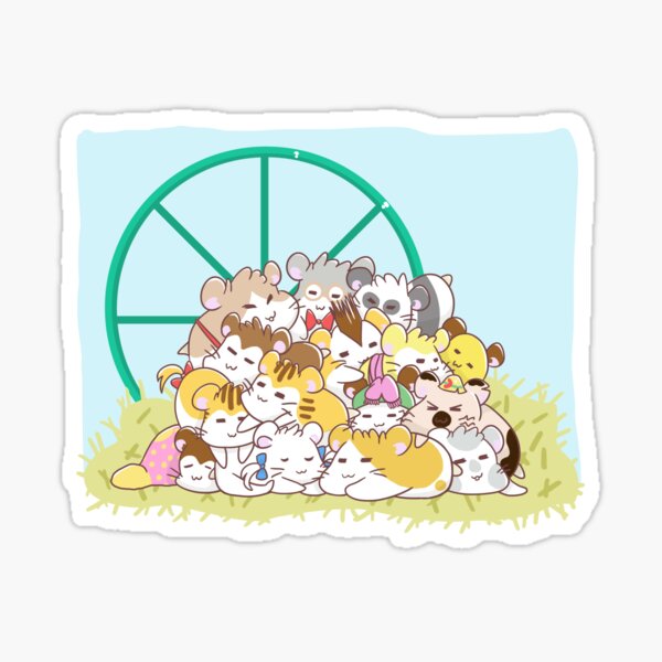 it's hamtaro time Sticker