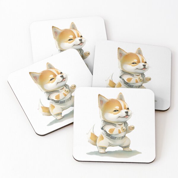 Item preview, Cute little Martial Artist Shiba Inu Puppy designed and sold by LickALemon.