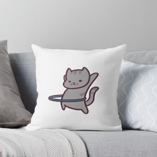 Item preview, Cute Hula Hooping Cat designed and sold by ThumboArtBumbo.