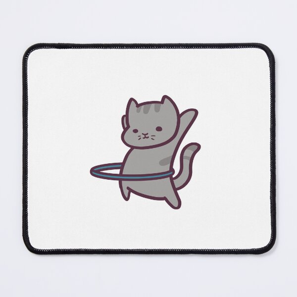 Item preview, Cute Hula Hooping Cat designed and sold by ThumboArtBumbo.