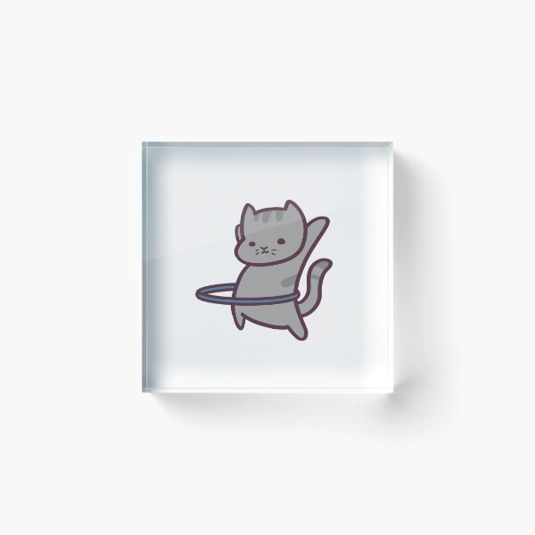 Item preview, Cute Hula Hooping Cat designed and sold by ThumboArtBumbo.
