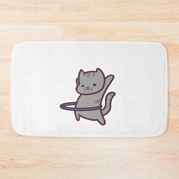Item preview, Cute Hula Hooping Cat designed and sold by ThumboArtBumbo.