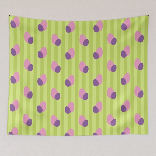 Item preview, Purple eggs on yellow designed and sold by pnkpopcorn.