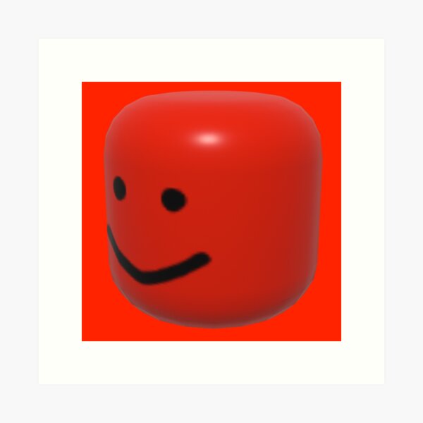 Blox Party Noob Head Face Smile | Art Print